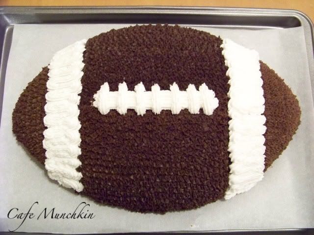 football shaped cake football shaped cake